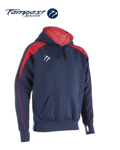 Tempest 'CK' Navy Red Hooded Sweatshirt